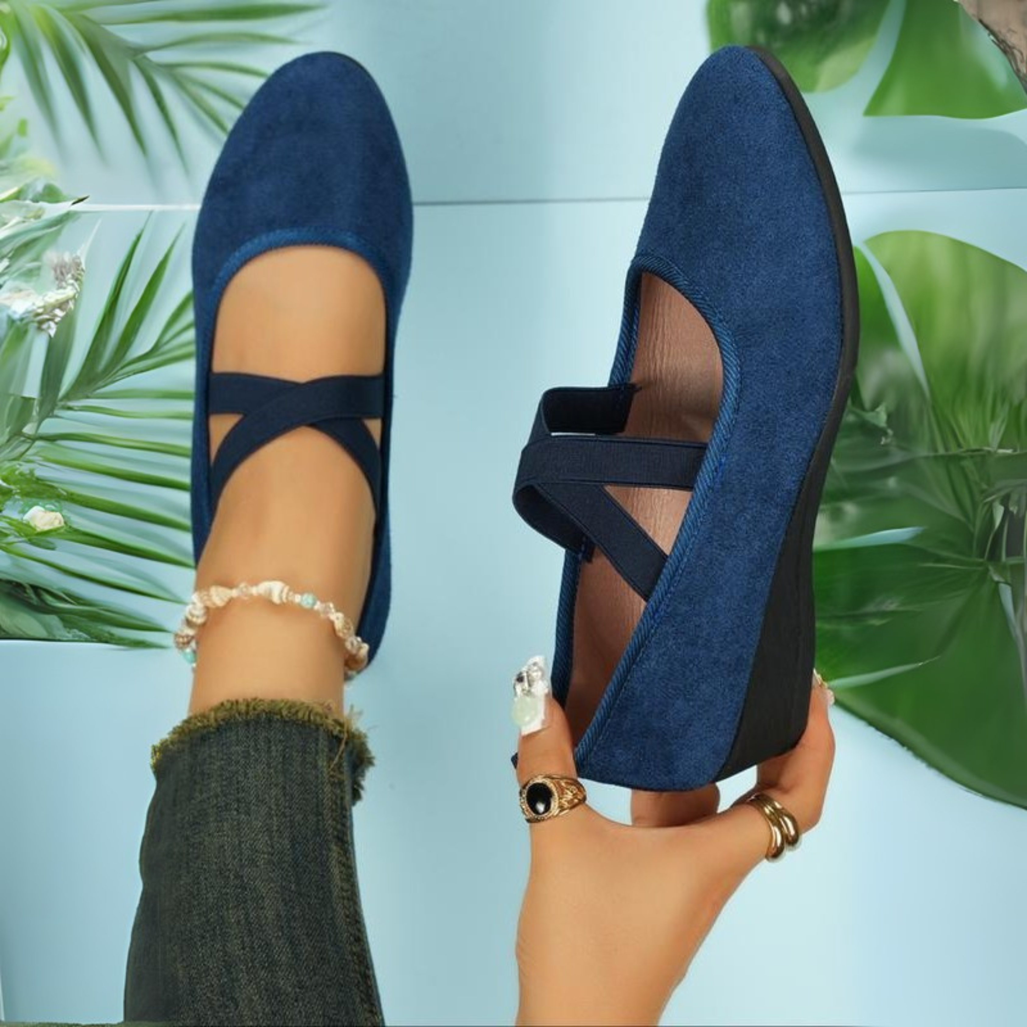 Calerinne Closed Wedge Ballerina Shoes