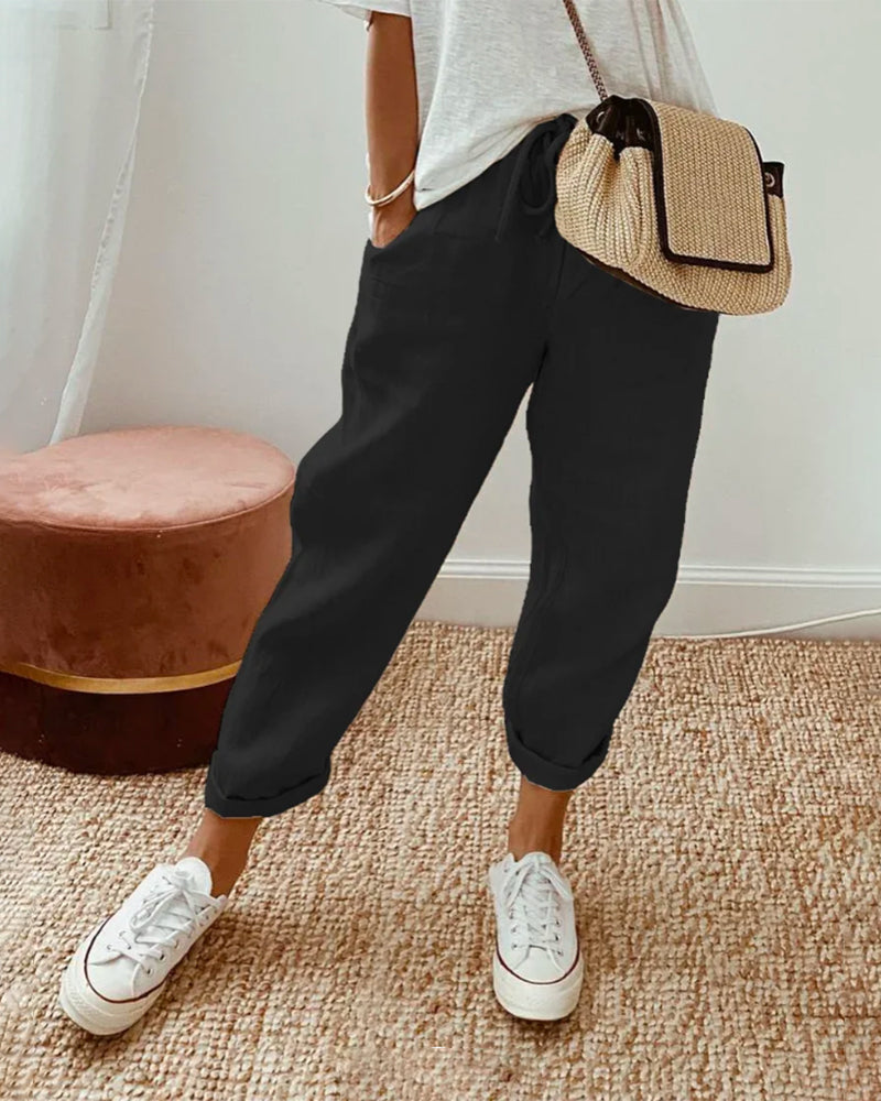Helga | Breezy Relaxed Linen Trousers