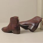 Camille Luxury Ankle Boots with Low Heels