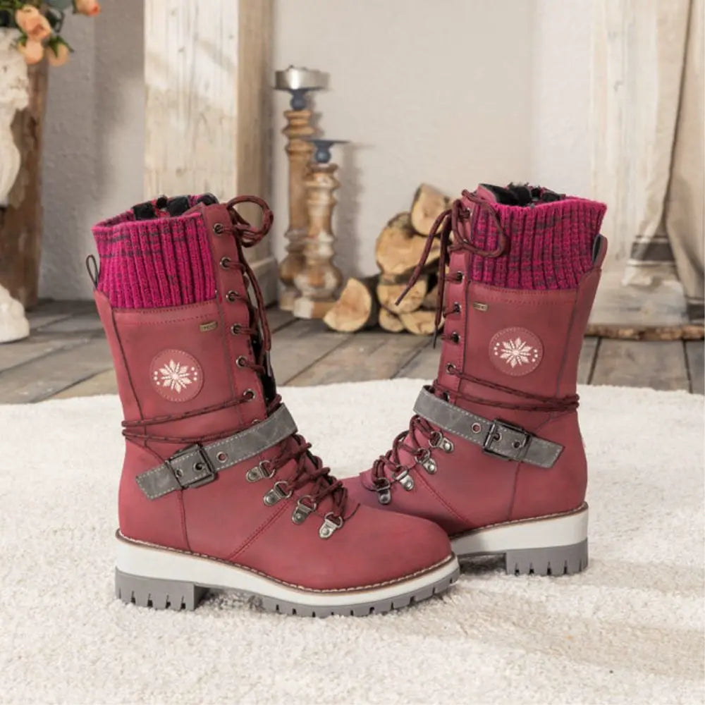 Isla | Lace-Up Thermal Snow Boots