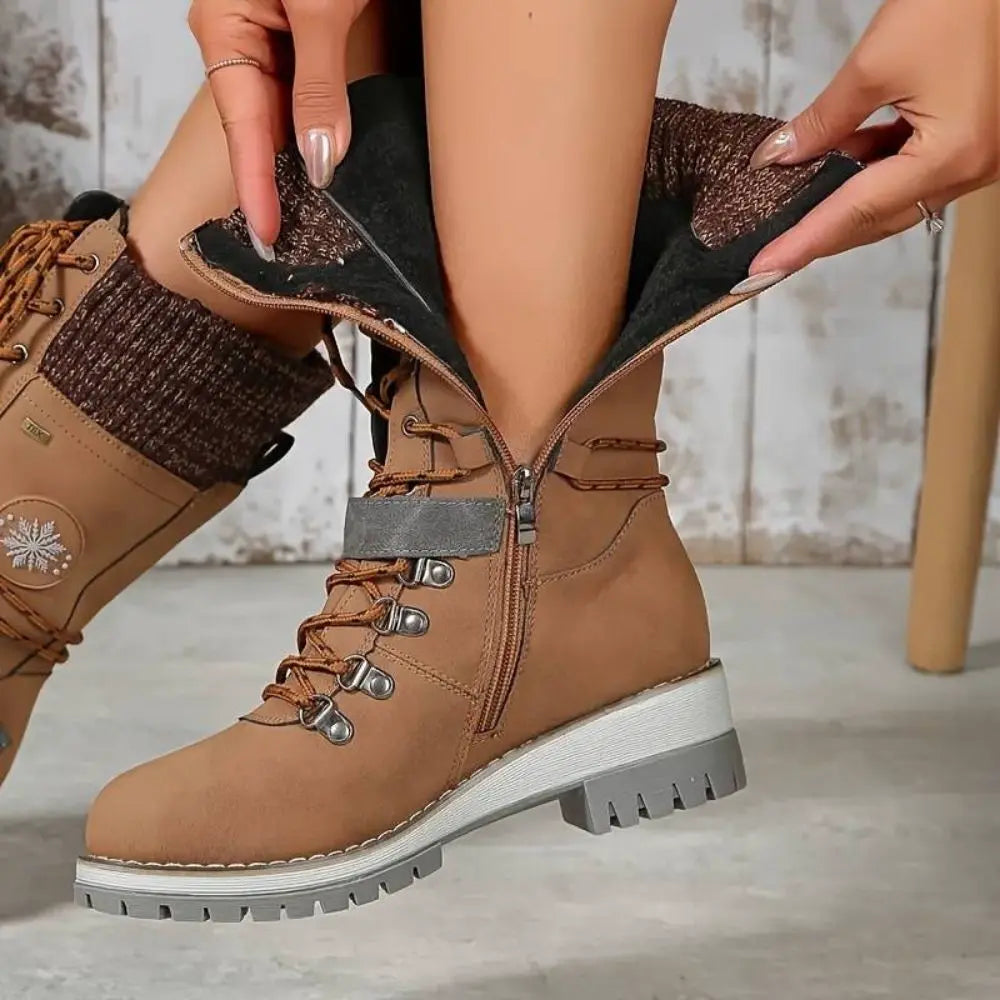 Isla | Lace-Up Thermal Snow Boots