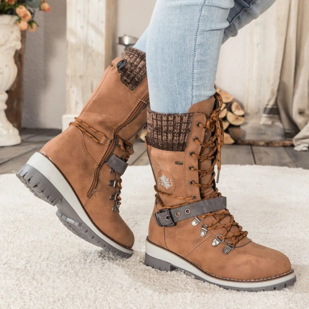 Isla | Lace-Up Thermal Snow Boots