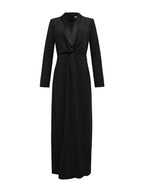 Women's Deep V-Neck Long Sleeve Maxi Dress