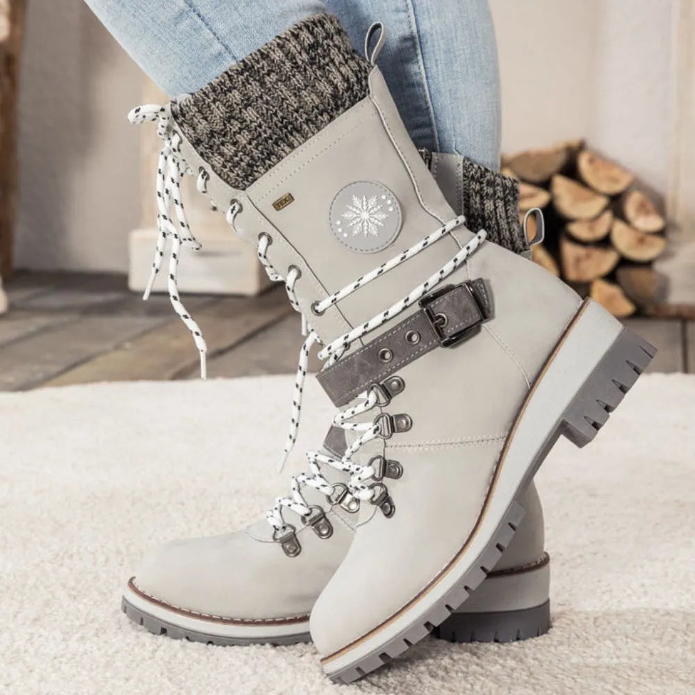 Isla | Lace-Up Thermal Snow Boots