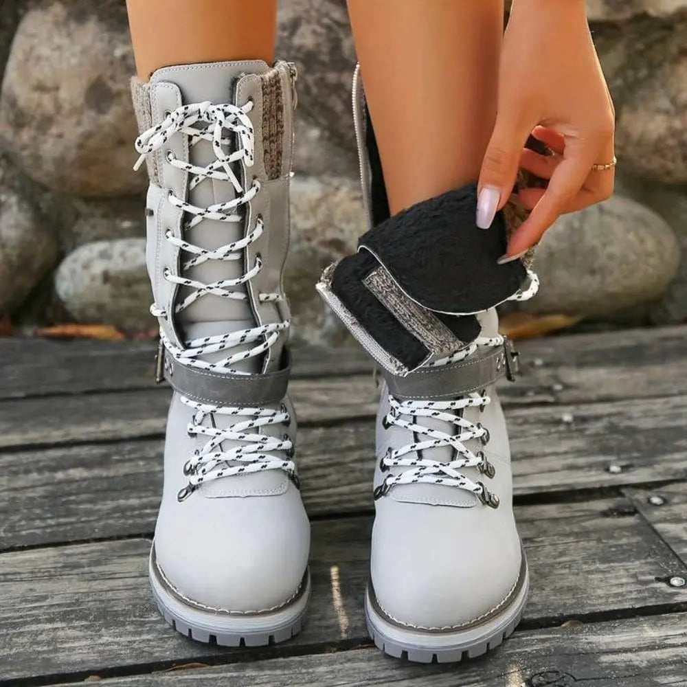 Isla | Lace-Up Thermal Snow Boots