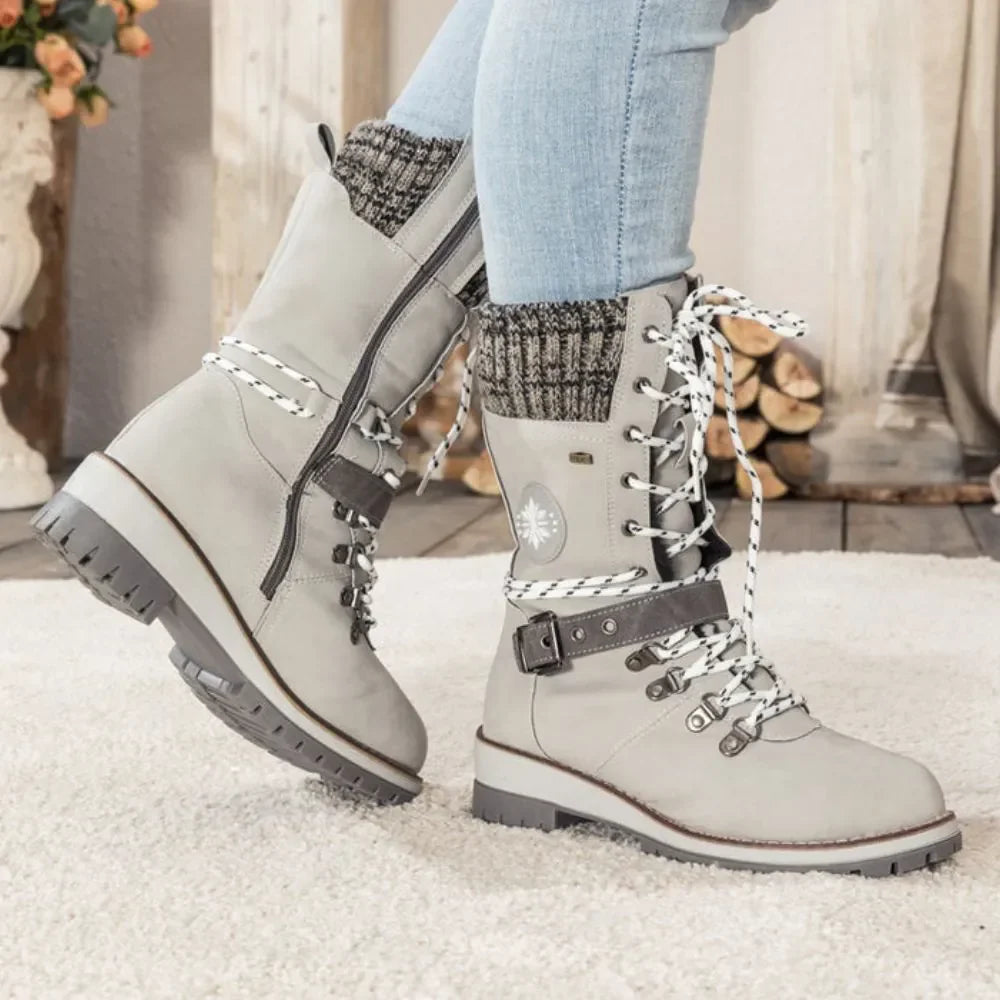 Isla | Lace-Up Thermal Snow Boots