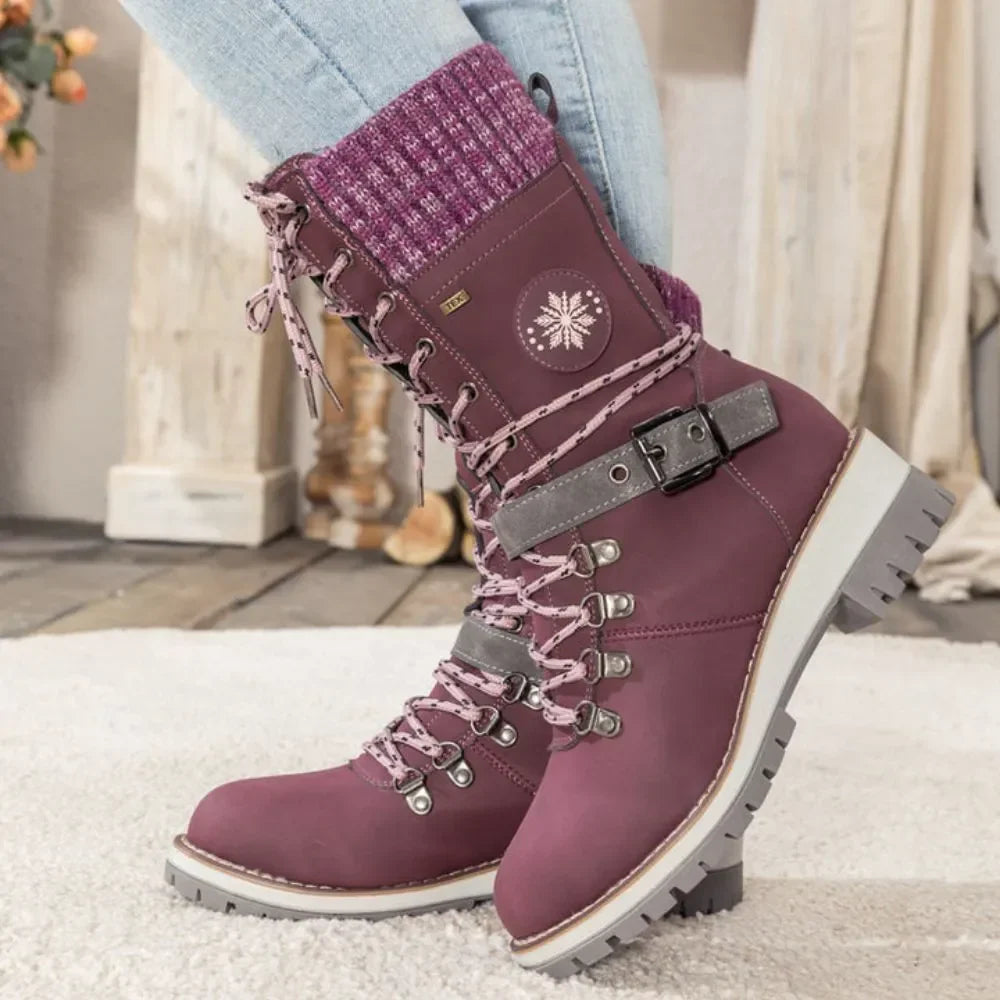 Isla | Lace-Up Thermal Snow Boots