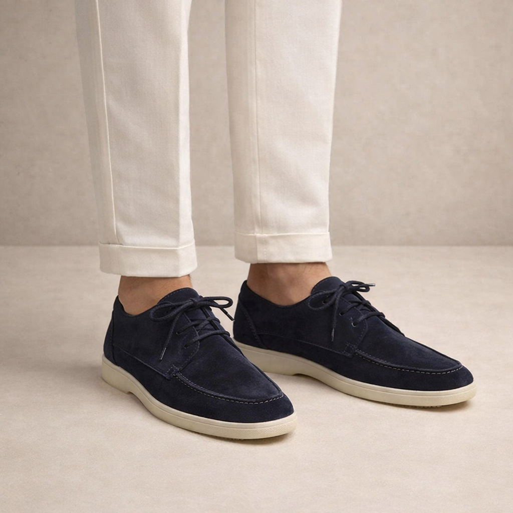 Men's Suede Lace Up Loafers