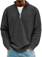 Men's Relaxed Fit Half Zip Jumper