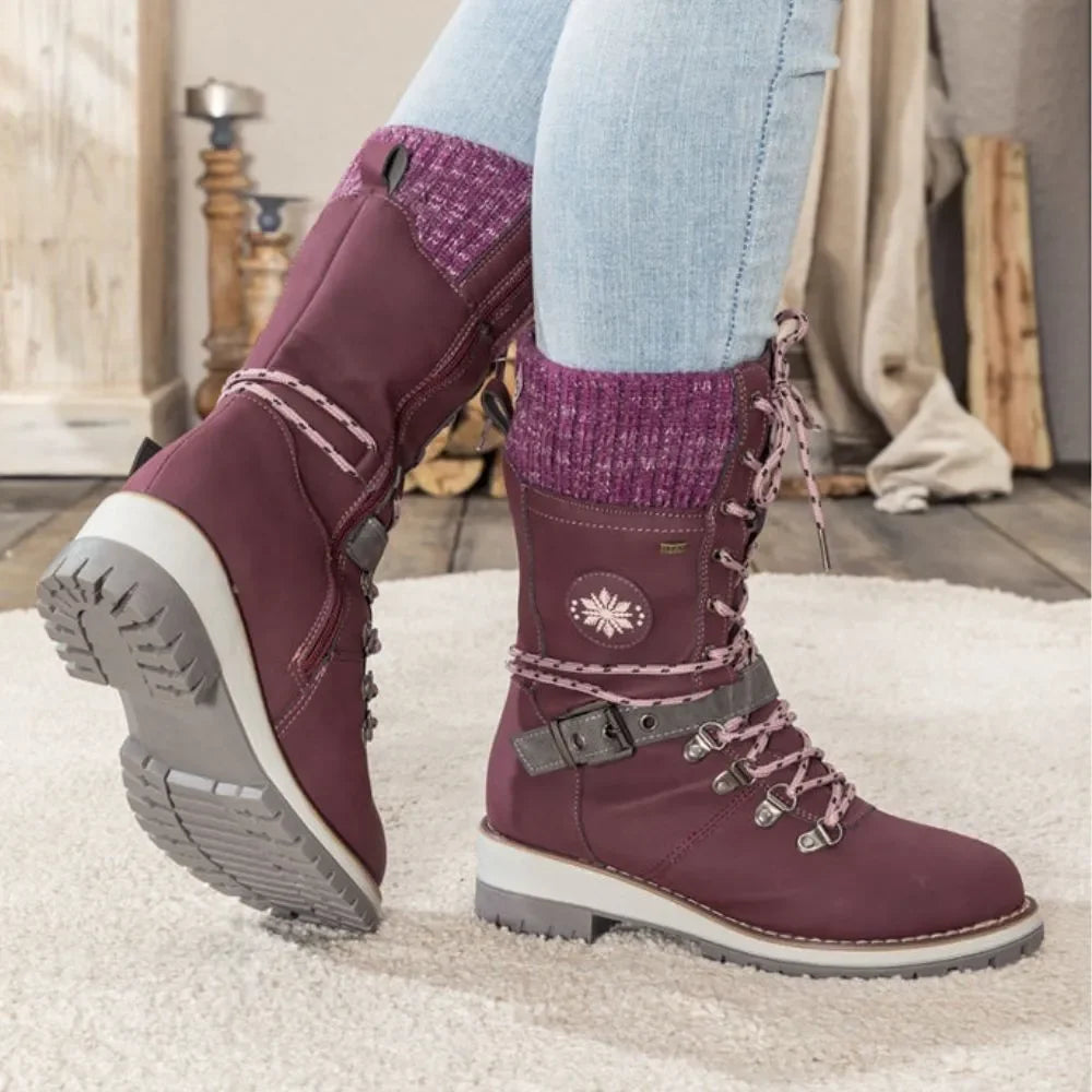 Isla | Lace-Up Thermal Snow Boots