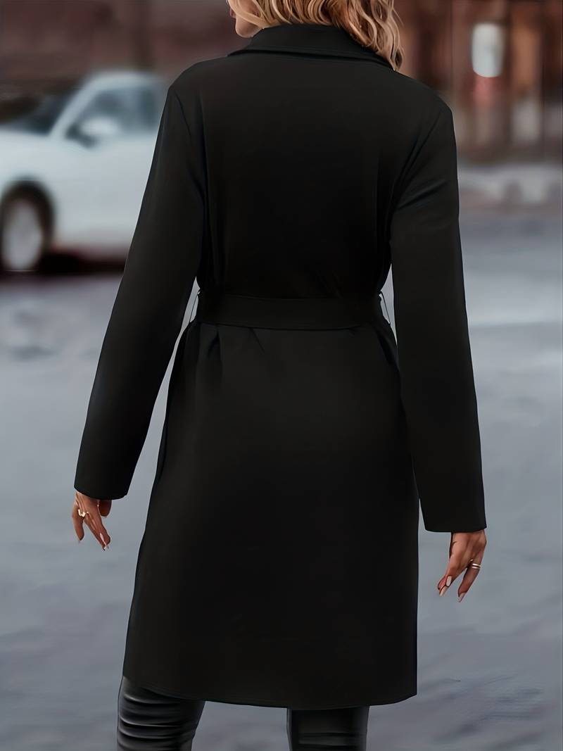 Women's Longline Open Front Overcoat