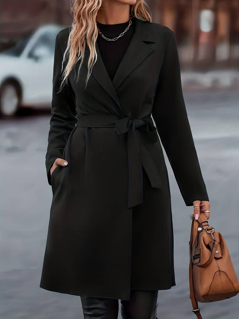 Women's Longline Open Front Overcoat