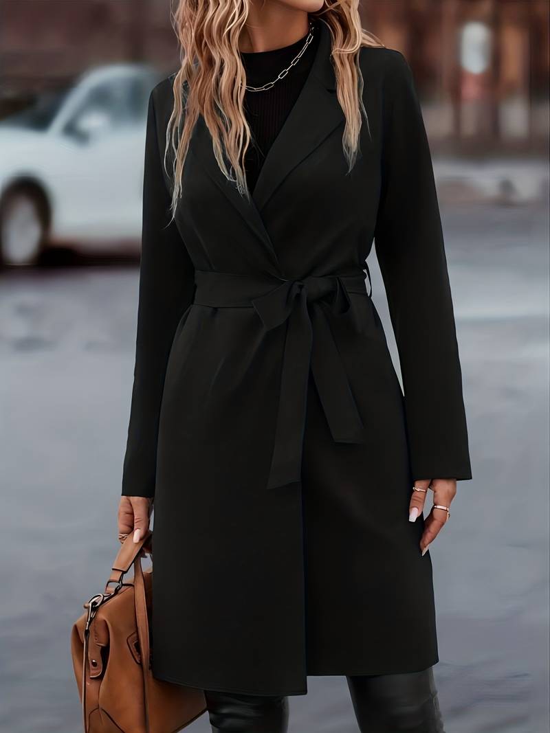 Women's Longline Open Front Overcoat