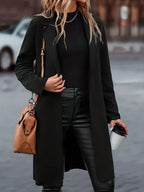 Women's Longline Open Front Overcoat