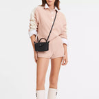 Foldable Mini Handbag - Lightweight Canvas Zip Bag