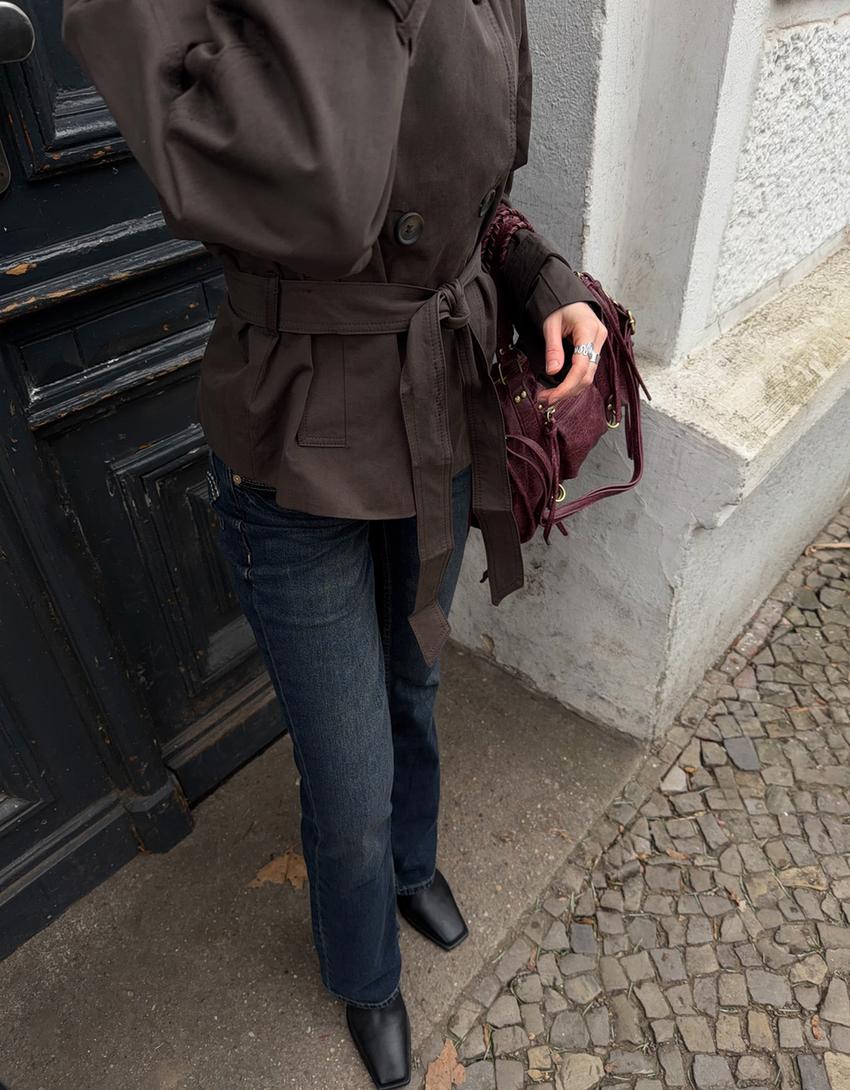 Women's Elegant Trench Coat – Belted