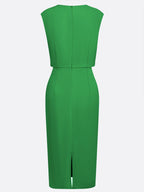 Valentina | Midi dress with side draping for sophisticated charm
