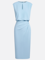 Valentina | Midi dress with side draping for sophisticated charm