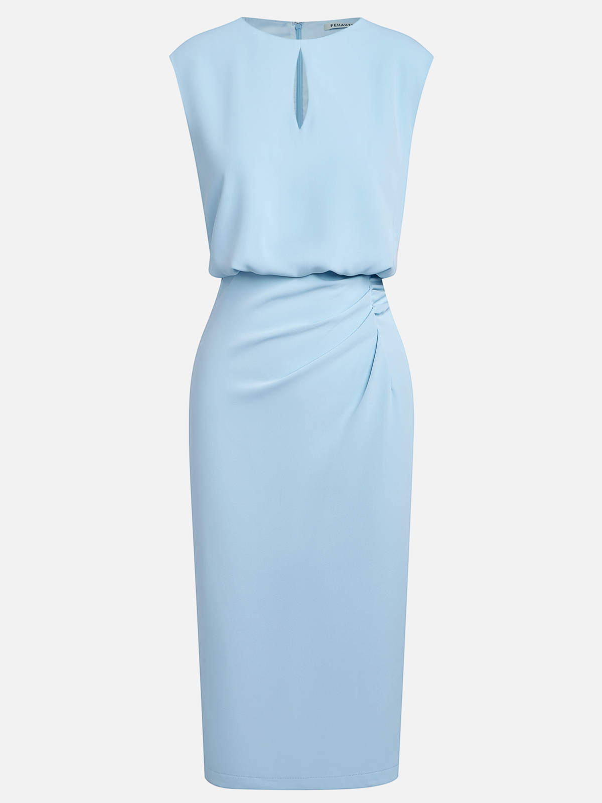 Valentina | Midi dress with side draping for sophisticated charm