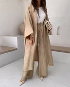 Florence | Chic Textured Longline Trouser Set