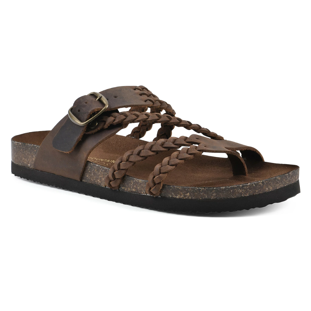 Women's Braided Cork Footbed Sandals