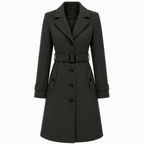 Women's Boiled Wool Button Front Coat