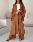 Florence | Chic Textured Longline Trouser Set
