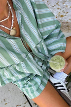 Alicante Pink Striped Beach Set