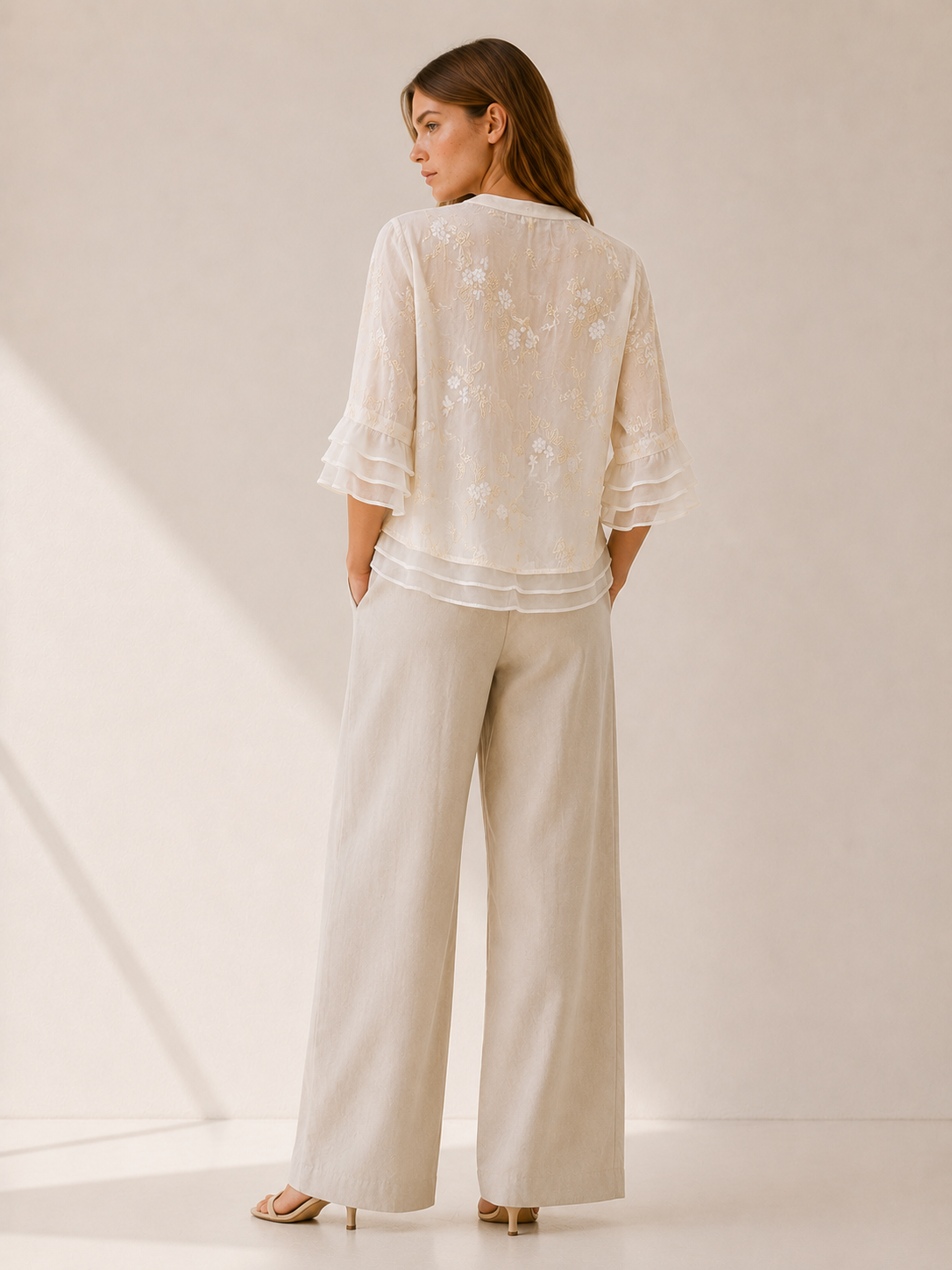 Amelie | Soft Embroidered Floral Blouse