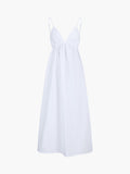 Coastal Cowgirl Cotton Dress – Open Back, V-Neck