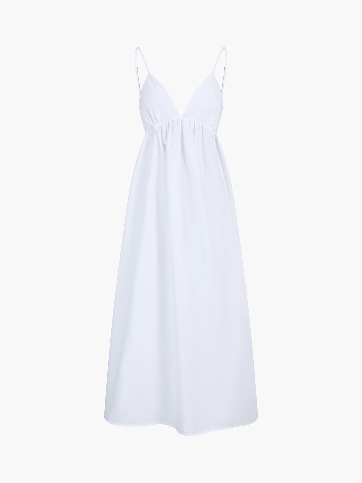 Coastal Cowgirl Cotton Dress – Open Back, V-Neck