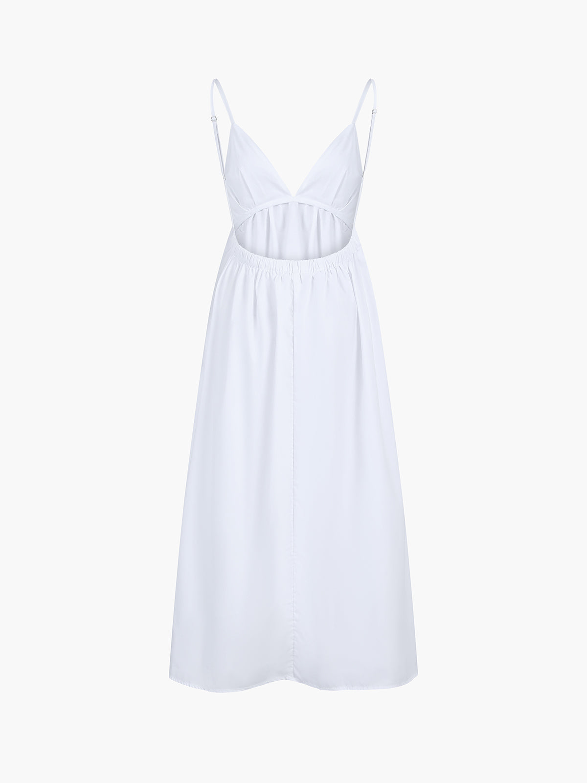 Coastal Cowgirl Cotton Dress – Open Back, V-Neck