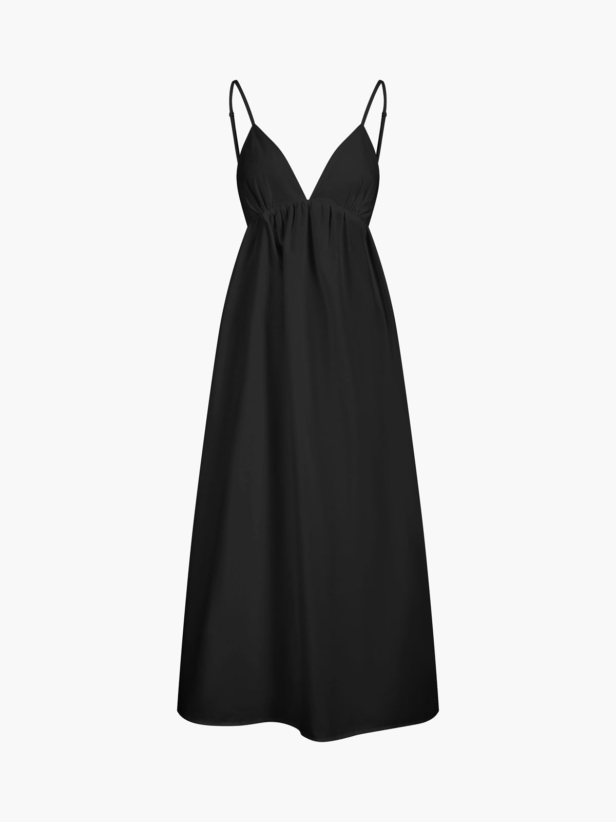 Coastal Cowgirl Cotton Dress – Open Back, V-Neck