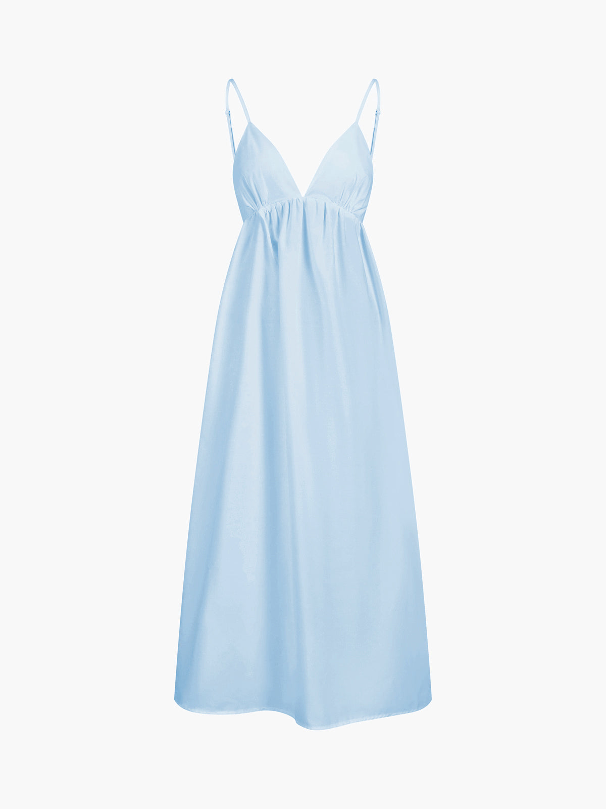 Coastal Cowgirl Cotton Dress – Open Back, V-Neck