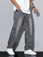 Men's Baggy Fit Streetwear Jeans