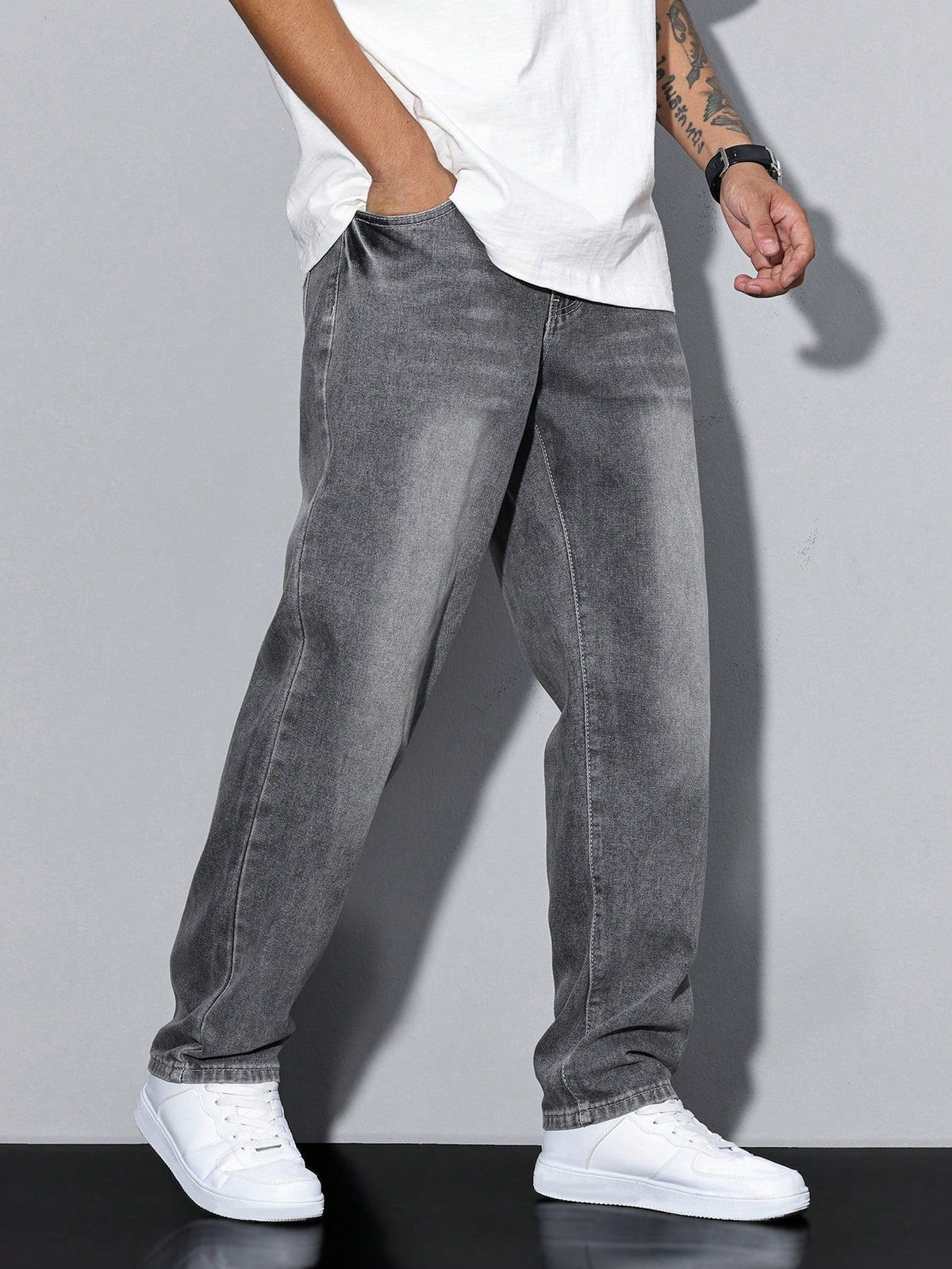 Men's Baggy Fit Streetwear Jeans