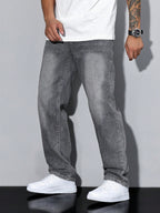 Men's Baggy Fit Streetwear Jeans
