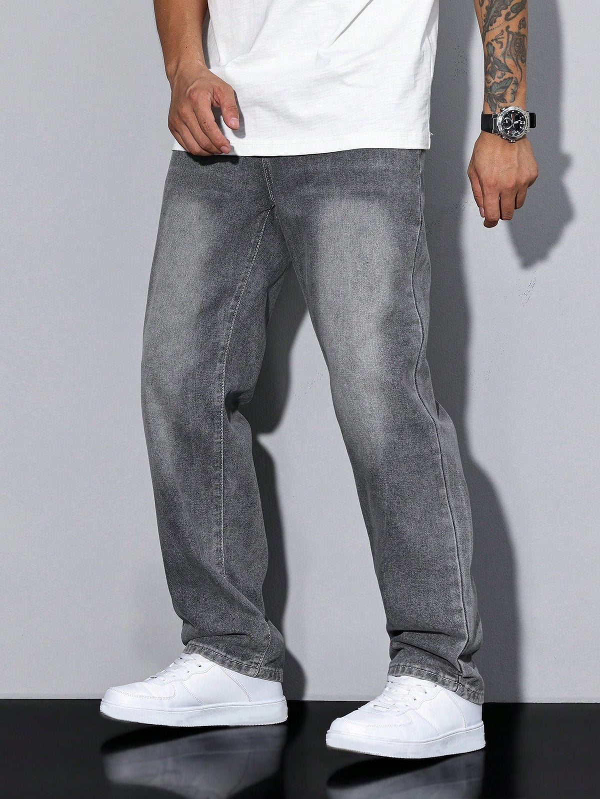 Men's Baggy Fit Streetwear Jeans