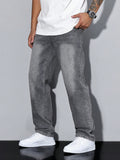 Men's Baggy Fit Streetwear Jeans