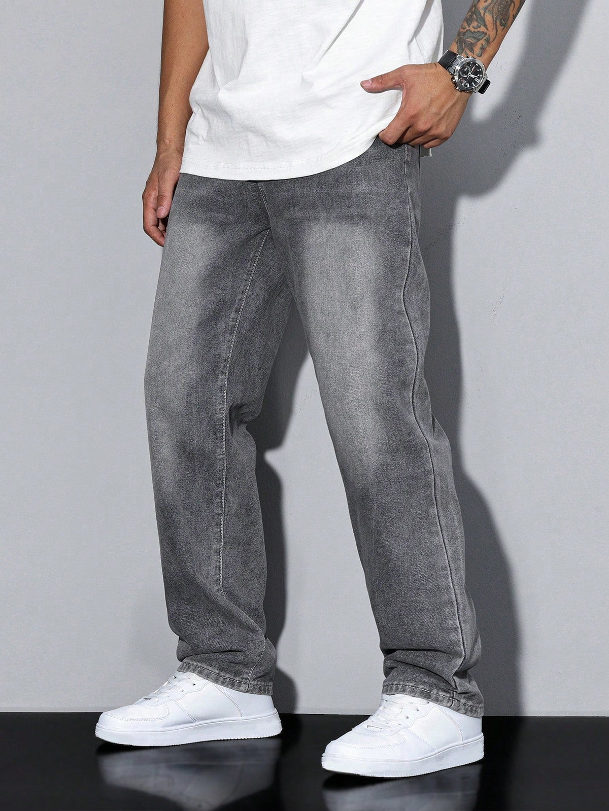 Men's Baggy Fit Streetwear Jeans