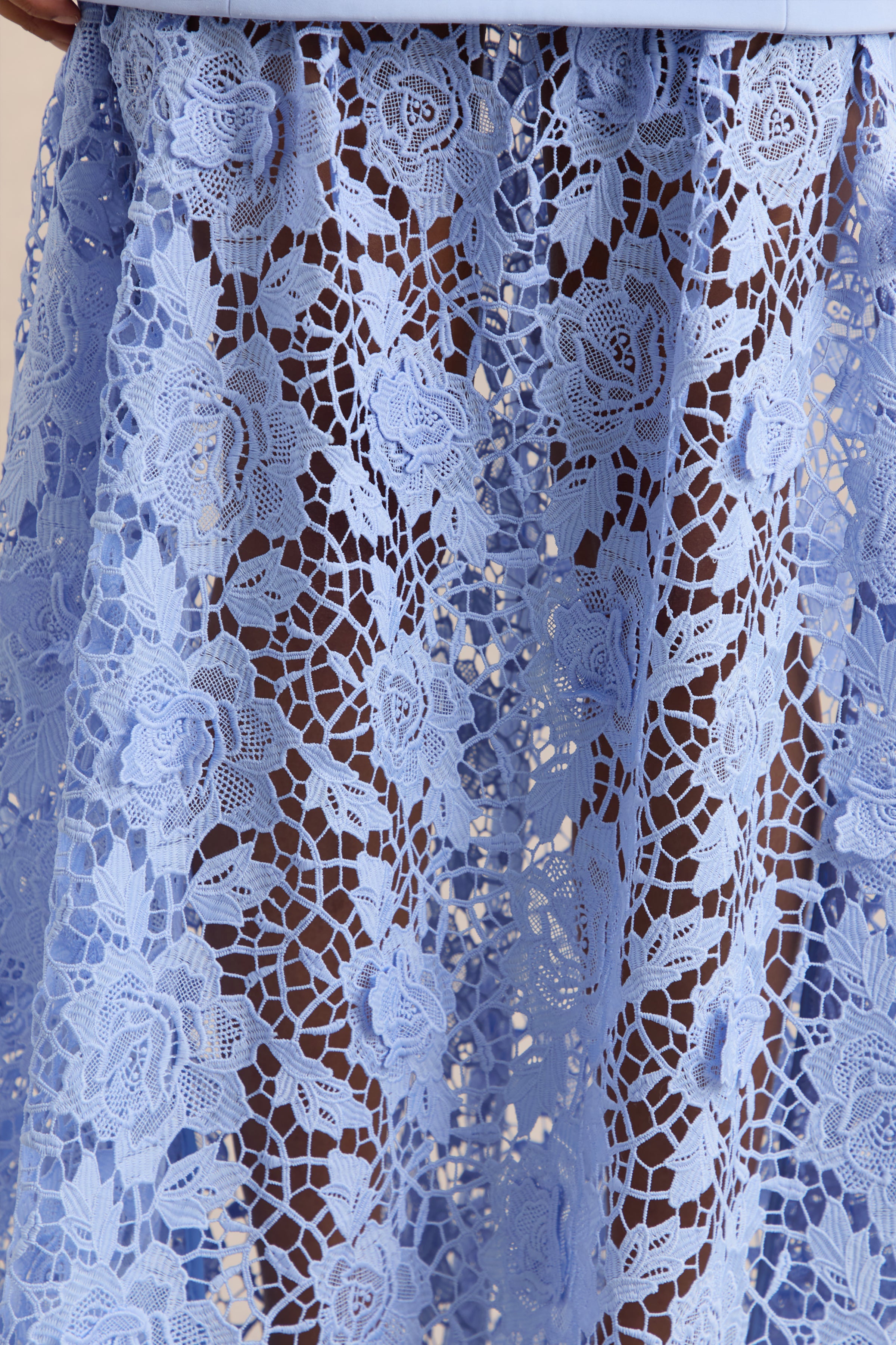 Verena Boat-Neck Lace Maxi Dress