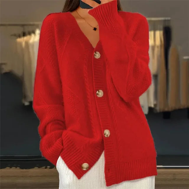 Grace | Cashmere Button Front Cardigan