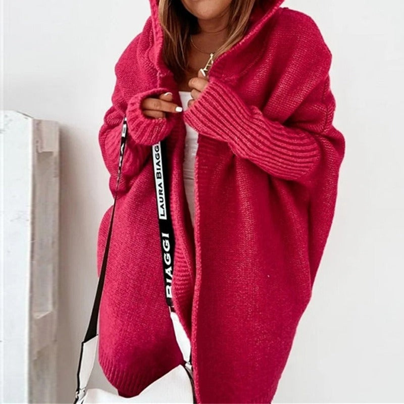 Freya | Cozy Hooded Oversized Cardigan