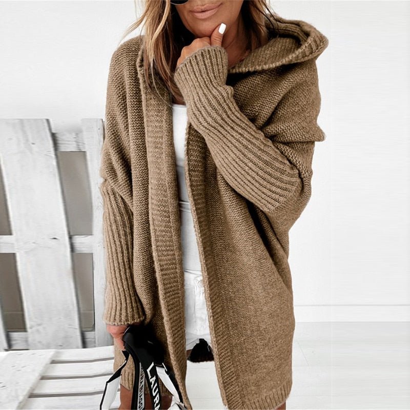 Freya | Cozy Hooded Oversized Cardigan