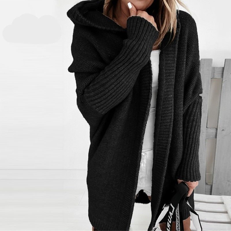 Freya | Cozy Hooded Oversized Cardigan