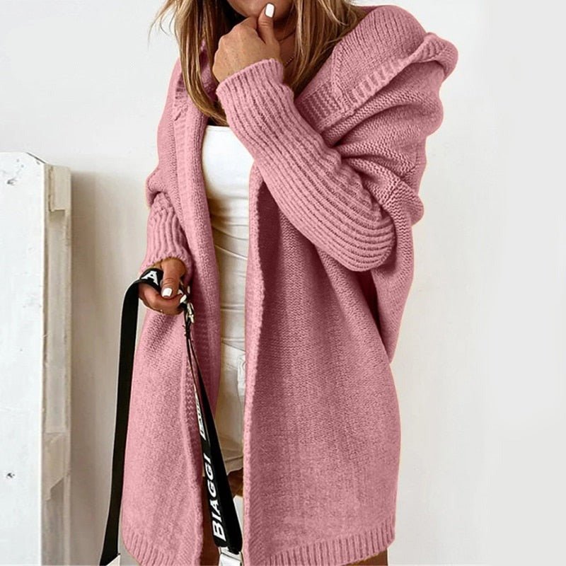 Freya | Cozy Hooded Oversized Cardigan