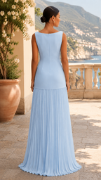 Celeste Muse Women's Pleated Maxi Dress