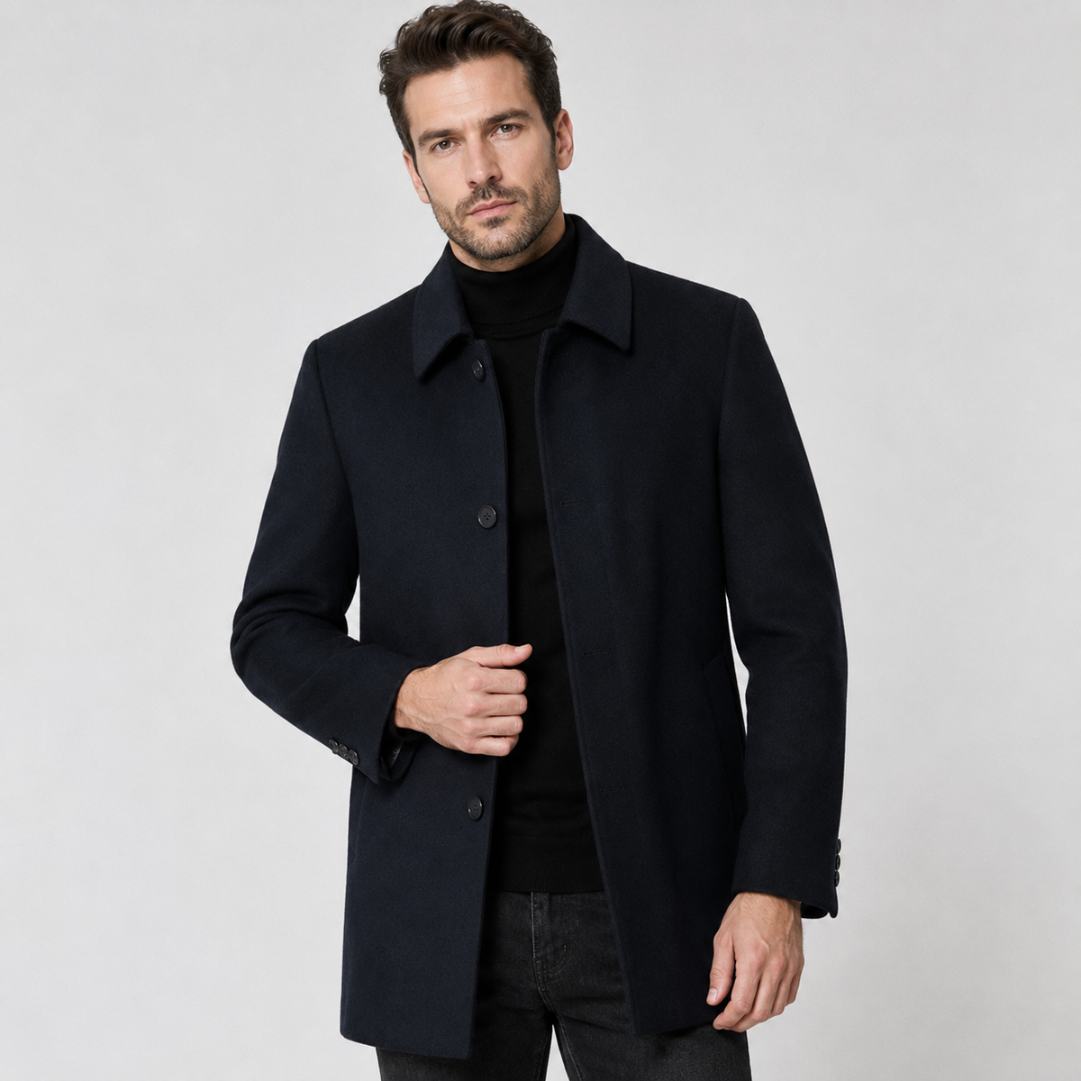 Men's Classic Wool Overcoat