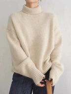 Poppy Women's High Collar Knitted Jumper