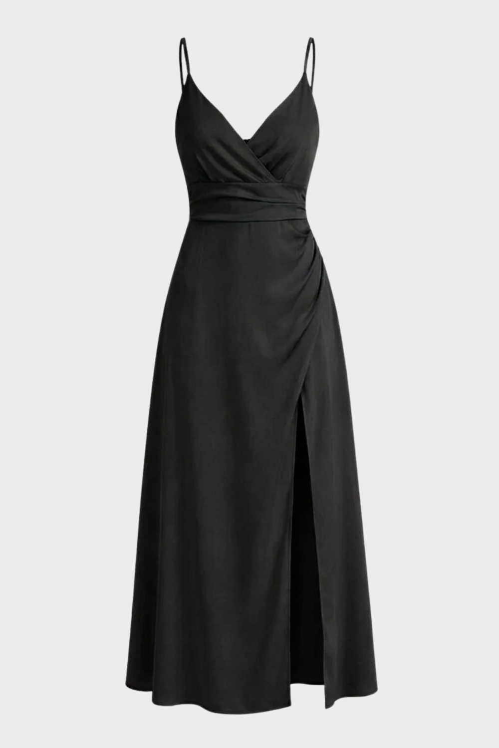 Women's Wrap V-Neck Midi Dress